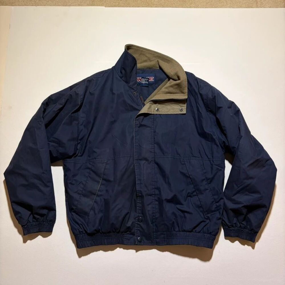Navy Blue Jansport Jacket - slight stain as shown